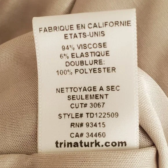 Trina Turk Ruched Sweetheart Halter Midi Dress | EUC | 6 | Blue Tan Multicolor - Picture 14 of 15